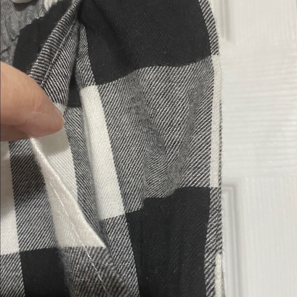 Plaid flannel & gray cotton casual lounge pajama sleep pants & shirt top size 2X - Picture 7 of 11